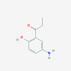 molecular formula C9H11NO2 B6333120 1-(5-Amino-2-hydroxyphenyl)propan-1-one CAS No. 79925-35-2