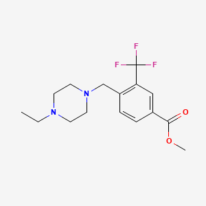 4-(4-Ethyl-piperazin-1-ylmethyl)-3-trifluoromethyl-benzoic acid methyl ester