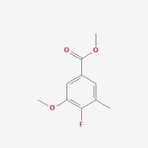 molecular formula C10H11FO3 B6333214 Methyl 4-fluoro-3-methoxy-5-methylbenzoate CAS No. 950525-97-0