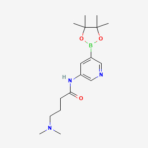 5-(4-(Dimethylamino)butanamido)pyridine-3-boronic acid pinacol ester