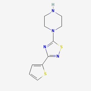 1-[3-(Thiophen-2-yl)-1,2,4-thiadiazol-5-yl]piperazine