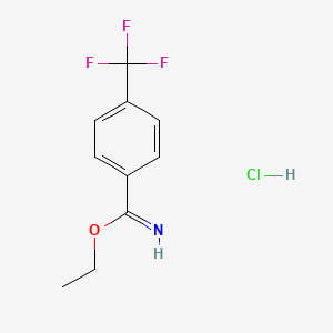 Ethyl 4-(trifluoromethyl)benzene-1-carboximidate hydrochloride