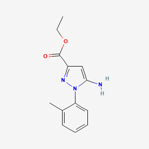molecular formula C13H15N3O2 B6333296 5-氨基-1-(2-甲基苯基)-1H-吡唑-3-羧酸乙酯 CAS No. 1138036-67-5