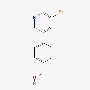molecular formula C12H10BrNO B6333301 (4-(5-Bromopyridin-3-yl)phenyl)methanol CAS No. 1171896-44-8