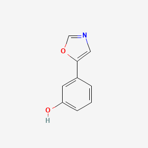 molecular formula C9H7NO2 B6333345 3-(1,3-Oxazol-5-yl)phenol CAS No. 940303-49-1