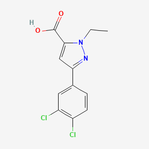 5-(3,4-Dichloro-phenyl)-2-ethyl-2H-pyrazole-3-carboxylic acid