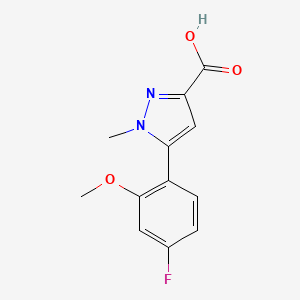 5-(4-Fluoro-2-methoxy-phenyl)-1-methyl-1H-pyrazole-3-carboxylic acid