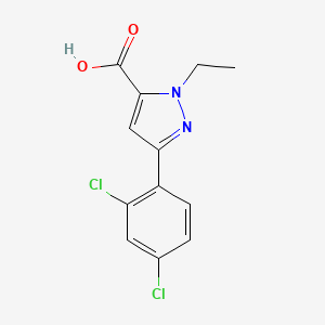 5-(2,4-Dichloro-phenyl)-2-ethyl-2H-pyrazole-3-carboxylic acid