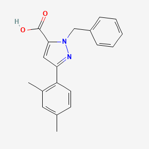 2-Benzyl-5-(2,4-dimethyl-phenyl)-2H-pyrazole-3-carboxylic acid