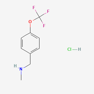 molecular formula C9H11ClF3NO B6333411 N-Methyl-1-(4-(trifluoromethoxy)phenyl)methanamine hydrochloride CAS No. 1236000-51-3