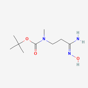 molecular formula C9H19N3O3 B6333474 tert-Butyl [(3Z)-3-amino-3-(hydroxyimino)propyl]methylcarbamate CAS No. 1301198-45-7