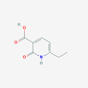 molecular formula C8H9NO3 B063335 2-Hydroxy-6-ethylpyridine-3-carboxylic acid CAS No. 179524-36-8