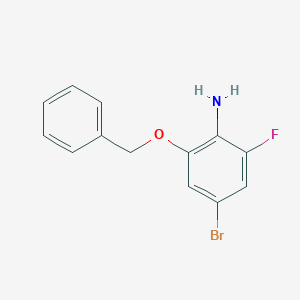 molecular formula C13H11BrFNO B6333501 2-(Benzyloxy)-4-bromo-6-fluoroaniline CAS No. 941608-28-2