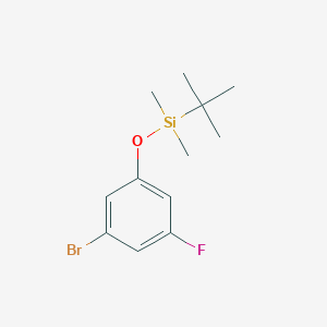 molecular formula C12H18BrFOSi B6333564 3-Bromo-5-fluorophenoxy(tert-butyl)dimethylsilane CAS No. 1310697-89-2