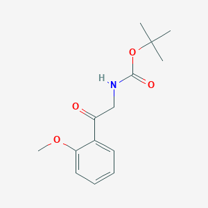 molecular formula C14H19NO4 B6333617 Tert-butyl (2-(2-methoxyphenyl)-2-oxoethyl)carbamate CAS No. 1332885-81-0