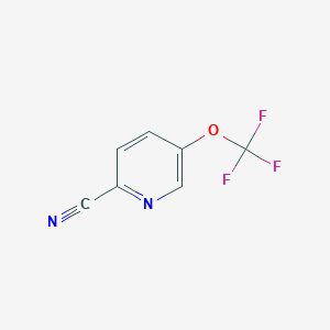 molecular formula C7H3F3N2O B6333681 5-(Trifluoromethoxy)picolinonitrile CAS No. 1206978-22-4