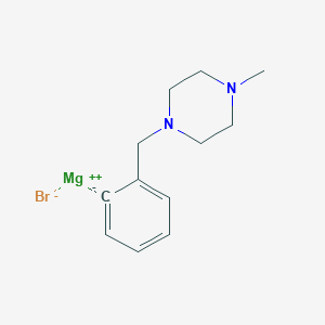 molecular formula C12H17BrMgN2 B6333957 2-[(4-METHYLPIPERAZINO)METHYL]PHENYLMAGNESIUM BROMIDE CAS No. 1187163-36-5