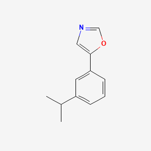 molecular formula C12H13NO B6334005 5-[3-(Propan-2-yl)phenyl]-1,3-oxazole CAS No. 2364585-40-8