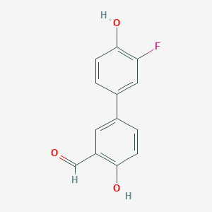 4-(3-Fluoro-4-hydroxyphenyl)-2-formylphenol, 95%