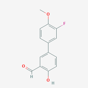 4-(3-Fluoro-4-methoxyphenyl)-2-formylphenol, 95%