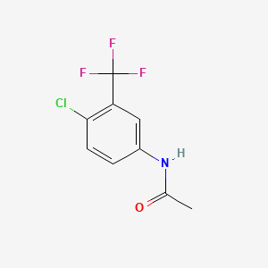 molecular formula C9H7ClF3NO B6334115 n-[4-Chloro-3-(trifluoromethyl)phenyl]acetamide CAS No. 348-90-3