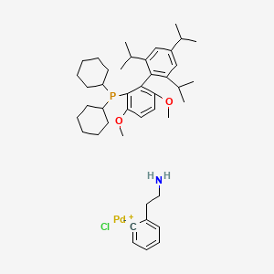 Chloro[2-(dicyclohexylphosphino)-3,6-dimethoxy-2',4',6'-triisopropyl-1,1'-biphenyl][2-(2-aminoethyl)phenyl]Pd(II)