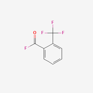 molecular formula C8H4F4O B6334155 2-Trifluoromethylbenzoyl fluoride, 95% CAS No. 312-96-9