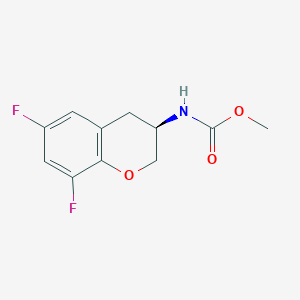 molecular formula C11H11F2NO3 B6334294 Methyl N-[(3R)-6,8-difluorochroman-3-yl]carbamate CAS No. 1034000-36-6