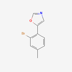 molecular formula C10H8BrNO B6334308 5-(2-bromo-4-methylphenyl)oxazole CAS No. 938461-08-6