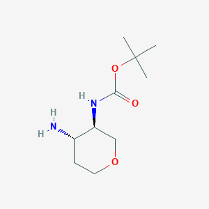 trans-(4-Amino-tetrahydro-pyran-3-yl)-carbamic acid t-butyl ester