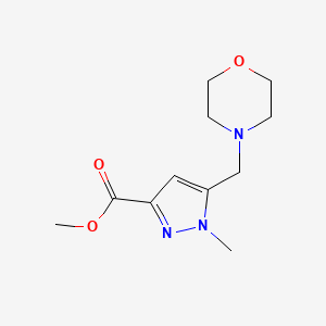 1-Methyl-5-morpholin-4-ylmethyl-1H-pyrazole-3-carboxylic acid methyl ester, 95%