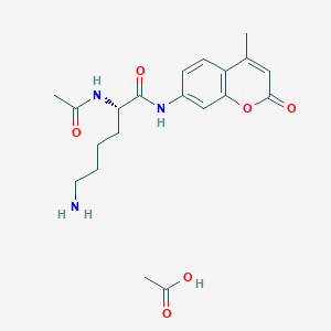 molecular formula C20H27N3O6 B6334643 Ac-Lys-AMC Acetate salt CAS No. 201847-48-5