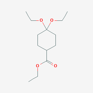 molecular formula C13H24O4 B6334655 Ethyl 4,4-diethoxycyclohexanecarboxylate CAS No. 860469-35-8