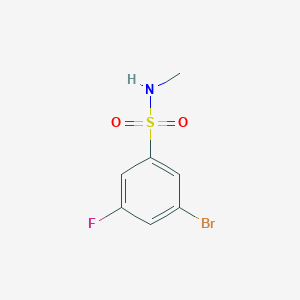 molecular formula C7H7BrFNO2S B6334715 3-Bromo-5-fluoro-N-methylbenzene-1-sulfonamide CAS No. 1198614-92-4