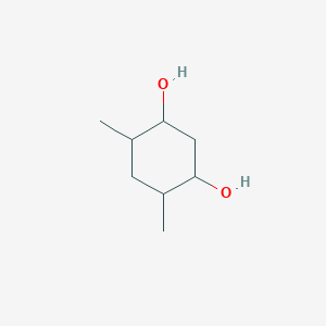 molecular formula C8H16O2 B063348 4,6-Dimethylcyclohexane-1,3-diol CAS No. 187873-35-4
