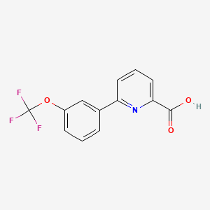 molecular formula C13H8F3NO3 B6334832 6-(3-(Trifluoromethoxy)phenyl)picolinic acid CAS No. 887983-58-6