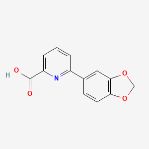 molecular formula C13H9NO4 B6334843 6-(Benzo[d][1,3]dioxol-5-yl)picolinic acid CAS No. 887983-53-1