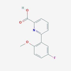 molecular formula C13H10FNO3 B6334859 6-(5-Fluoro-2-methoxyphenyl)picolinic acid CAS No. 887982-75-4