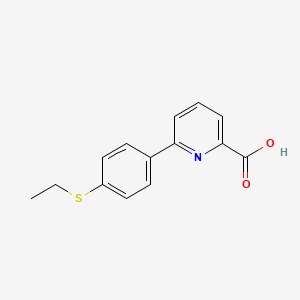 molecular formula C14H13NO2S B6334861 6-(4-Ethylthiophenyl)picolinic acid CAS No. 887982-60-7