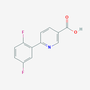 molecular formula C12H7F2NO2 B6334877 6-(2,5-Difluorophenyl)nicotinic acid CAS No. 887976-55-8