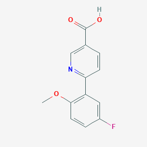 6-(5-Fluoro-2-methoxyphenyl)nicotinic acid, 95%