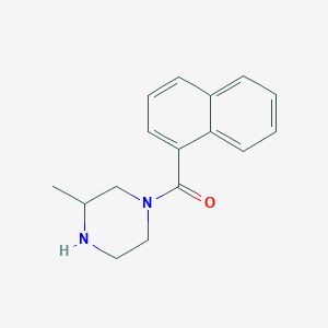 molecular formula C16H18N2O B6334927 3-Methyl-1-(naphthalene-1-carbonyl)piperazine CAS No. 1240567-81-0
