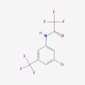 molecular formula C9H4BrF6NO B6334952 3-Bromo-5-trifluoromethyl-trifluoroacetanilide CAS No. 1485918-71-5