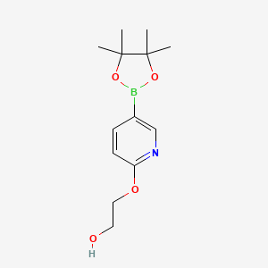 molecular formula C13H20BNO4 B6334955 [6-(2-Hydroxyethoxy)pyridin-3-yl]boronic acid pinacol ester CAS No. 1339926-59-8