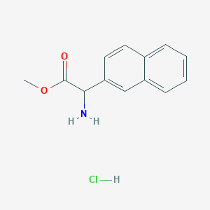 molecular formula C13H14ClNO2 B6334964 Methyl amino(2-naphthyl)acetate hydrochloride CAS No. 179811-51-9