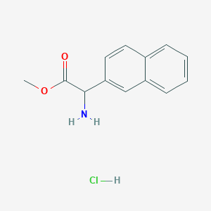 molecular formula C13H14ClNO2 B6334964 Methyl 2-amino-2-(naphthalen-2-yl)acetate HCl CAS No. 179811-51-9