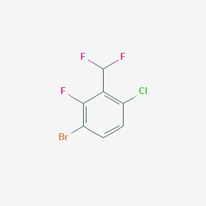 molecular formula C7H3BrClF3 B6335024 1-Bromo-4-chloro-3-(difluoromethyl)-2-fluorobenzene CAS No. 943830-37-3