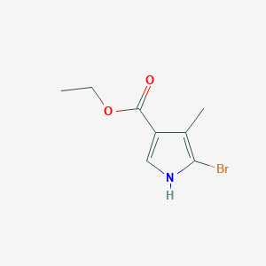 molecular formula C8H10BrNO2 B6335046 Ethyl 5-bromo-4-methyl-1H-pyrrole-3-carboxylate CAS No. 874496-31-8