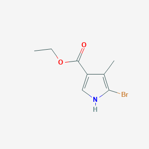 molecular formula C8H10BrNO2 B6335046 5-Bromo-4-methyl-1H-pyrrole-3-carboxylic acid ethyl ester, 95% CAS No. 874496-31-8