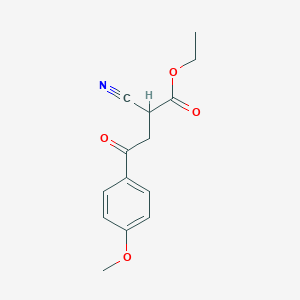 molecular formula C14H15NO4 B6335060 Ethyl 2-cyano-4-(4-methoxyphenyl)-4-oxobutanoate CAS No. 881673-52-5